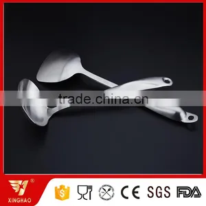 Top Choice 18/10 Satin Finish Kitchen Utensil Stainless Steel Soup Ladle and Turner thumbnail-2