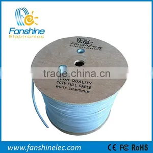 Fanshine White Color 200M 3C Braided CCTV Camerea Full Cable With High Quality thumbnail-2