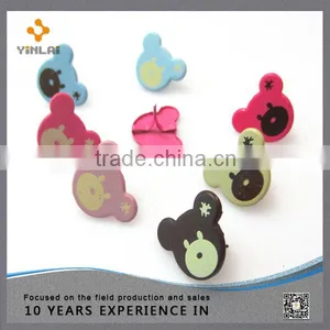 18mm Metal Bear Shaped Brad thumbnail-1