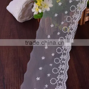 New Design Flower Design Net Embroidery Lace Trimming Hot Sale thumbnail-1