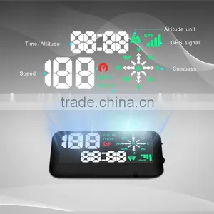 OBD II GPS Head Up Display Projector With Overspeed Warning for All Type of Cars and Vehicles thumbnail-2