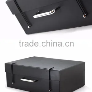 Luxury Rigid Box With Silk Materials. Rigid Box for Ear Phones and Mobile Phones. Luxury Box With Golden Foils thumbnail-2