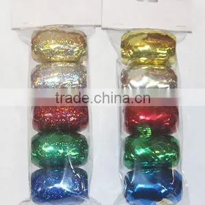Christmas Gift Wrapping Materials Curling Ribbon Egg and Star Bow thumbnail-4
