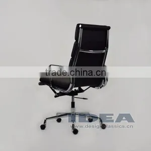 Replica Charles Soft Pad Office Chair - Black Color Genuine Leather thumbnail-5