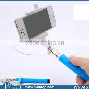 Wholesale Folding Wire Portable Selfie Stick for Smartphone thumbnail-3