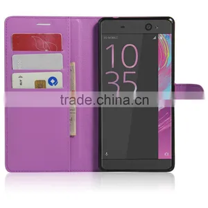 PU Leather Card Case Leather Mobile Back Cover Case For Sony C6 thumbnail-1