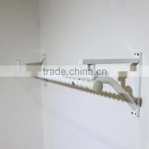 Metal Clothes Hanging Stand Wall Mounted Clothes Hanger Rack thumbnail-1