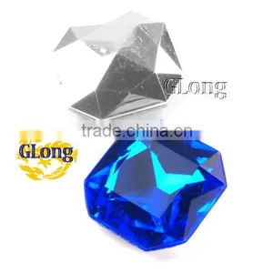 23mm Rectangular Octogon 3D Shape Acrylic Point Back Mix Color Rhinestone Crystal For Bag Garment Shoes #GY012-23P(Mix-s) thumbnail-3