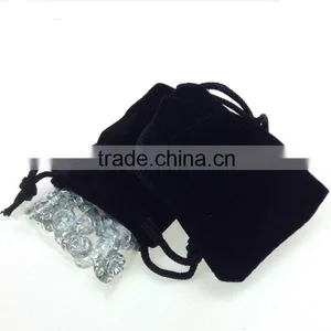 Professional Black Velvet Drawstring Bag China Supplier Supplier's Choice thumbnail-2