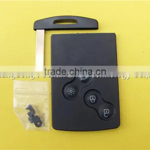 4 Buttons Keyless Entry Smart Remote for Renault Koleos Replacement Card Key Fob Shell thumbnail-2