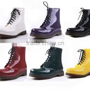 Women Fashion Ankle Pvc Rain Boots thumbnail-4