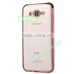 Wholesale Electroplating Soft TPU Cover Case for Galaxy A7, Anti-skidding Back Cover for Samsung A7 thumbnail-2