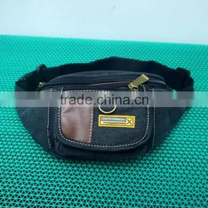Outdoor Sport Cross Body Jean Messenger Shoulder Bag Denim Men's Waist Bag thumbnail-1