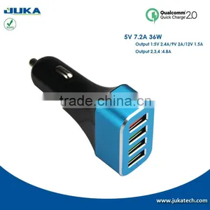 Factory Direct Supply 4 Usb Car Charger Wholesale,smart Car Usb Charger for Iphone thumbnail-2