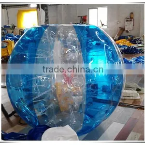 New Design Red Dotted Inflatable Belly Bumper Ball/ Body Zorbing Bubble Ball for Sale thumbnail-2