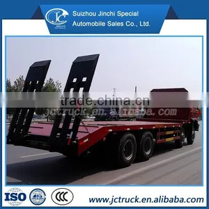 ChuFeng 8X4 Flat Plate Transport Truck/ Flatbed Container Transport Trailer thumbnail-4
