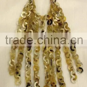 Vietnamese Handicraft Nice Buffalo Horn Necklace Jewelry thumbnail-1