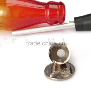 Modern Design Colorful Glass Metal Water Smoking Pipe thumbnail-4