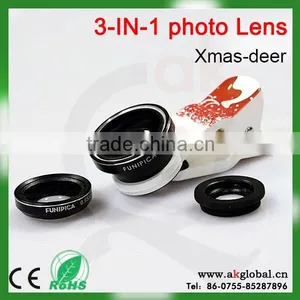 3 in 1 Universal Fisheye Wide Angle Macro Mobile Phone Camera Lens thumbnail-6