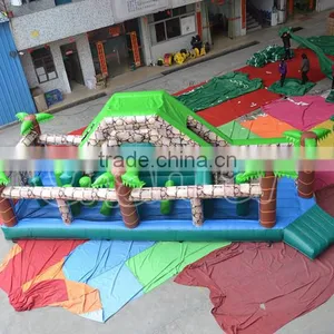 2016 New Design Obstacle Airdrop Jungle Fun Inflatable Obstacle Course Bouncer thumbnail-1
