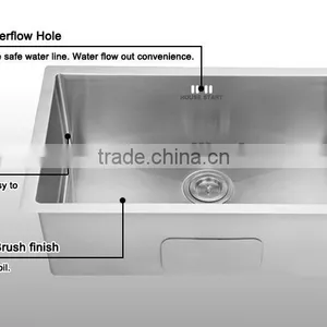 Used Commerical Undermount Stainless Steel Sink/sink Under Counter/kitchen Sink HS2318 thumbnail-4