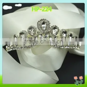 Wholesale Bling Bling Rhinestone Tiaras Flower Crowns thumbnail-1