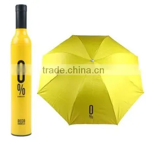 High Quality 21 Inch Triple-Folding Promotion Wine Bottle Umbrella thumbnail-4