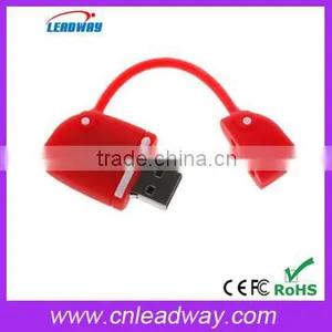 Fashion Lady's Handbag Shape Rubber Usb 16gb Flash Drive Suitcase Flash Memory Ladies Bag Pendrive thumbnail-2