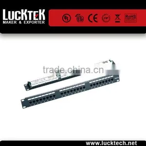 LUCKTECH High Quality Cat6 Patch Panel 24 Port 1u thumbnail-1