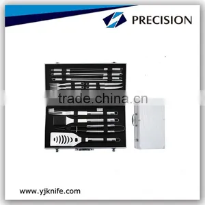 18pcs High Quality Stainless Steel BBQ Set With Aluminum Suitcase thumbnail-1