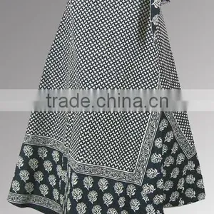 Printed Wrap Skirt thumbnail-1