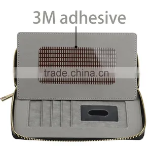 C&T Genuine Leather Wallet Card Cover Tablet Zipper Bag Case for Samsung Galaxy Tab 3 P3200/P3210 7 Inch thumbnail-6