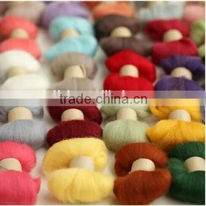 Dyed 100% Merino Wool Roving for Craft thumbnail-1