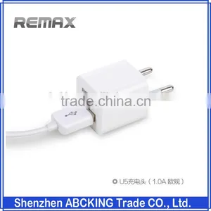 Original Remax U5 EU Mini Adapter Charger 5V 1A Travel Charger thumbnail-1