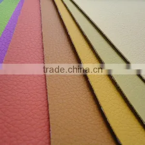 Fire Proof 0.6-1.2 Thickness Semi-PU Leather Synthetic Leather Environmental for Sofa Bag thumbnail-2