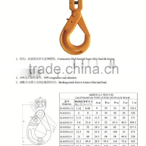 G80 European Type Clevis Self-locking Hook thumbnail-5