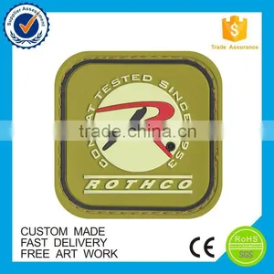 Custom Made Personalized Cheap Round Blue Pvc Patches thumbnail-5