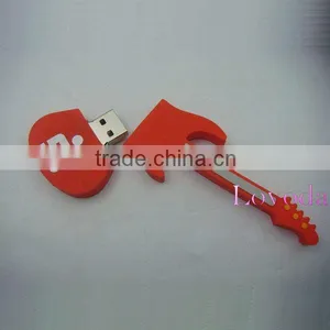 USB Flash Memory / Guitar Shaped PVC USB Flash Drive/ 3D Usb Stick LFN-215B thumbnail-1