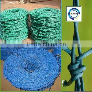 Manufacturer Price PVC Coated Barbed Wire Made in China thumbnail-1