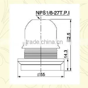 E26 ul Approved Electric Ceiling Plastic Lamp Holder thumbnail-2