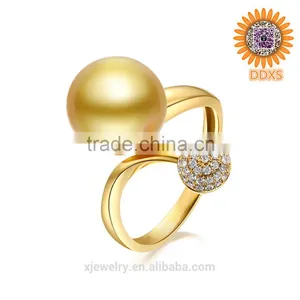 Custom Wholesale Fashion South Sea Shell Pearl Ring Designs thumbnail-1