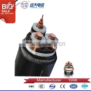 0.6/1KV Rated Voltage 2 Core 120mm2 CU Xlpe Insulated Pvc Sheathed Power Cable thumbnail-3