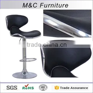 Color Optional Metal Bar Stool High Chair With Footrest thumbnail-1