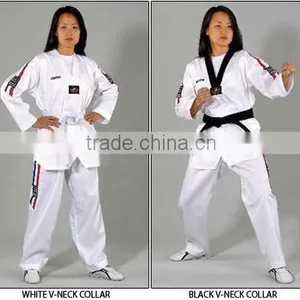 Ladies/women/Best Quality Fashion Style Black Custom Taekwondo Uniform Paypal Accepted thumbnail-1