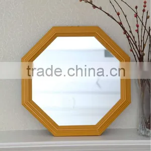Golden Octagonal Mirror Hanging Mirror With Chain thumbnail-1