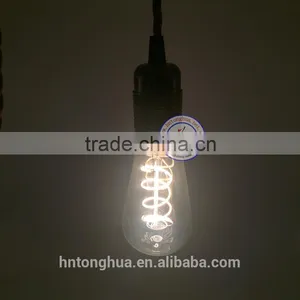 New Design Colorful Filament Led Bulb Vintage Retro Antique Industrial Style Lights ST64 E27 Brass thumbnail-5