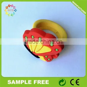 Latest Kids Decoration Colorful Rubber Finger Ring thumbnail-5