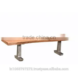 Bench With Iron Legs thumbnail-1