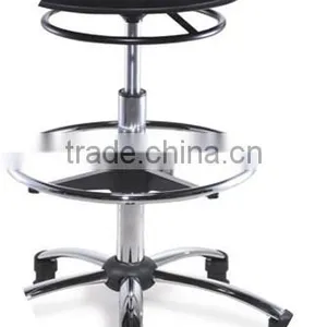 Modern Barber Chairs / Barber Stools With High Quality Chrome Round Bar Base thumbnail-6