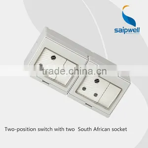 Waterproof Light Dimmer Switch Waterproof Switch And Socket With CE(SP-2SAS) thumbnail-1